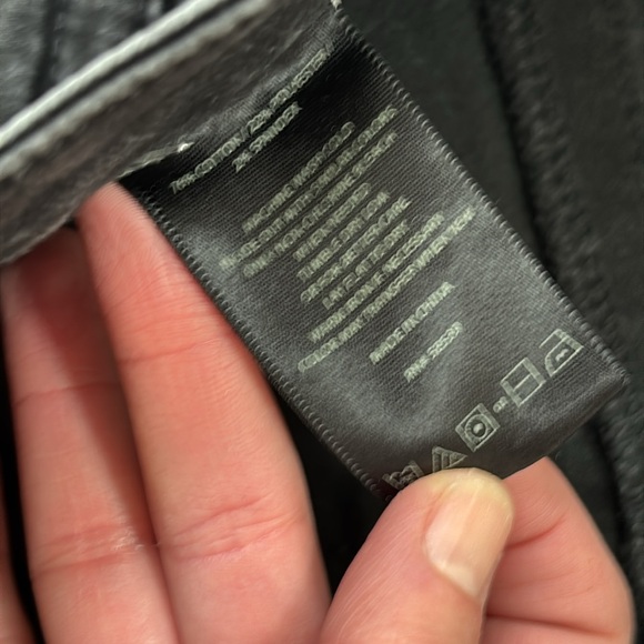 Kut From The Kloth High Rise Straight Leg Jeans Stonewash Black 6 - Picture 4 of 7